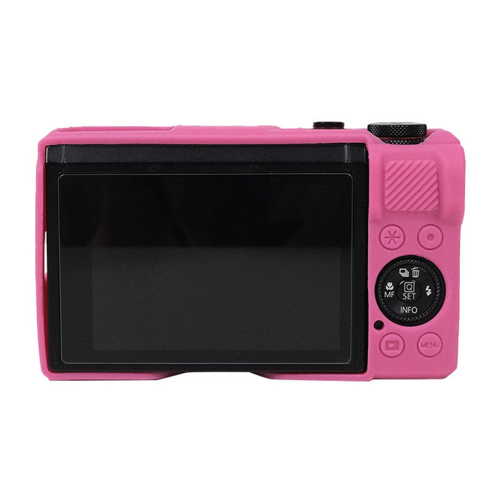 BowLift | For Canon PowerShot G7 X Mark III / G7X3 Soft Silicone Protective Case with Lens Cap (Rose Red)