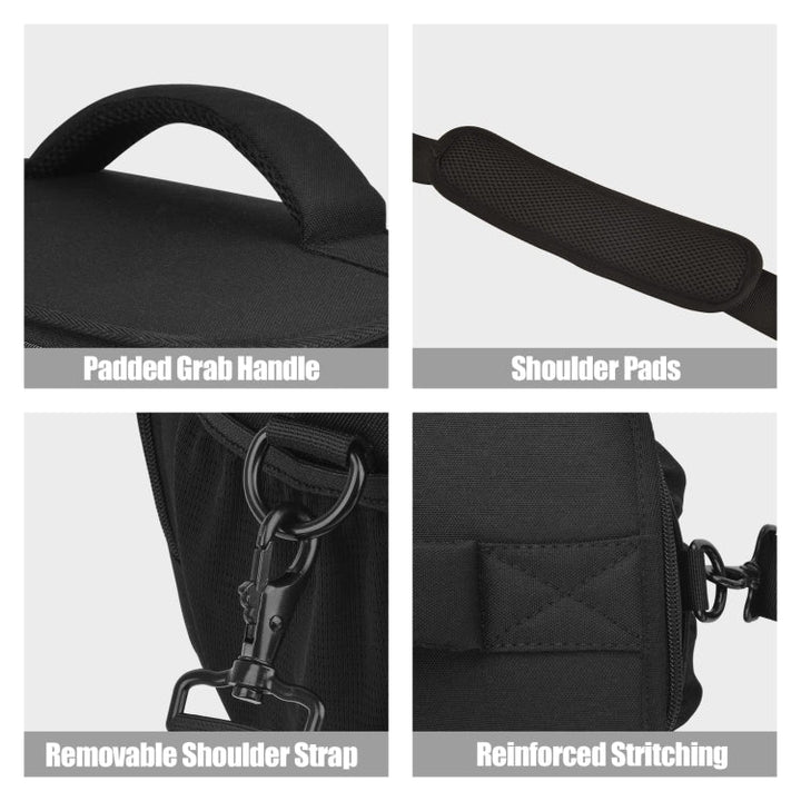 BowLift | Cwatcun D67 Crossbody Camera Bag Photography Lens Shoulder Bag, Size: 22 x 15 x 15cm S(Black)
