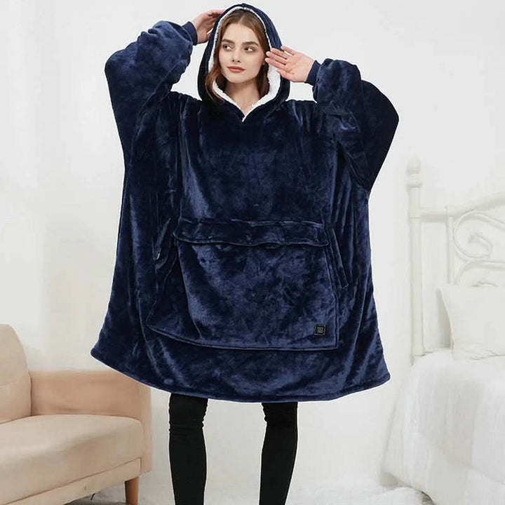 BowLift | USB heated blanket hoodie for intense warmth