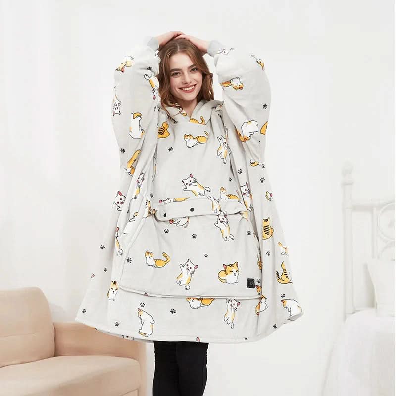 BowLift | USB heated blanket hoodie for intense warmth