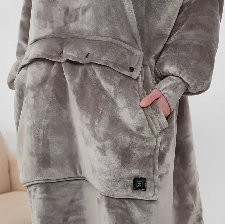 BowLift | USB heated blanket hoodie for intense warmth