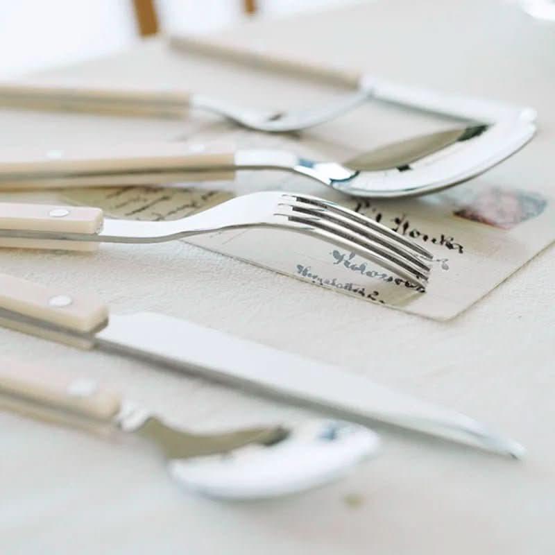 BowLift | 4-Piece Stainless Steel Flatware Set with Engraved Design
