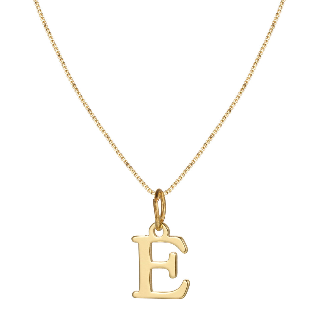 BowLift | 14k Minimal Serif Initial Necklace