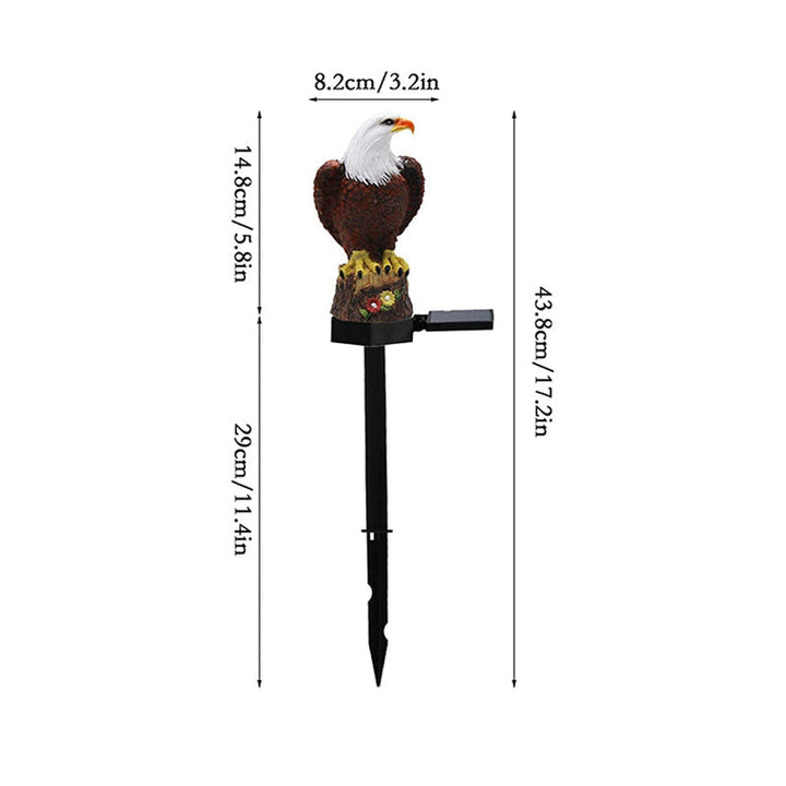 BowLift | Eagle figurine Garden Solar post