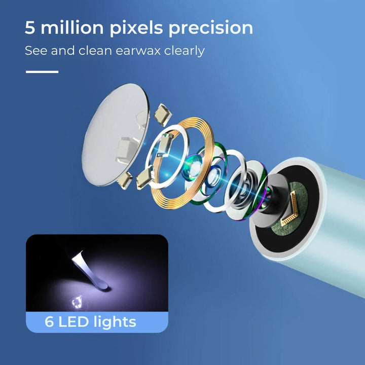 EarScope Pro - Smart Visual Earwax Removal Tool | LED Camera and Soft Tips - Safe and Precise Ear Cleaning Bowlift