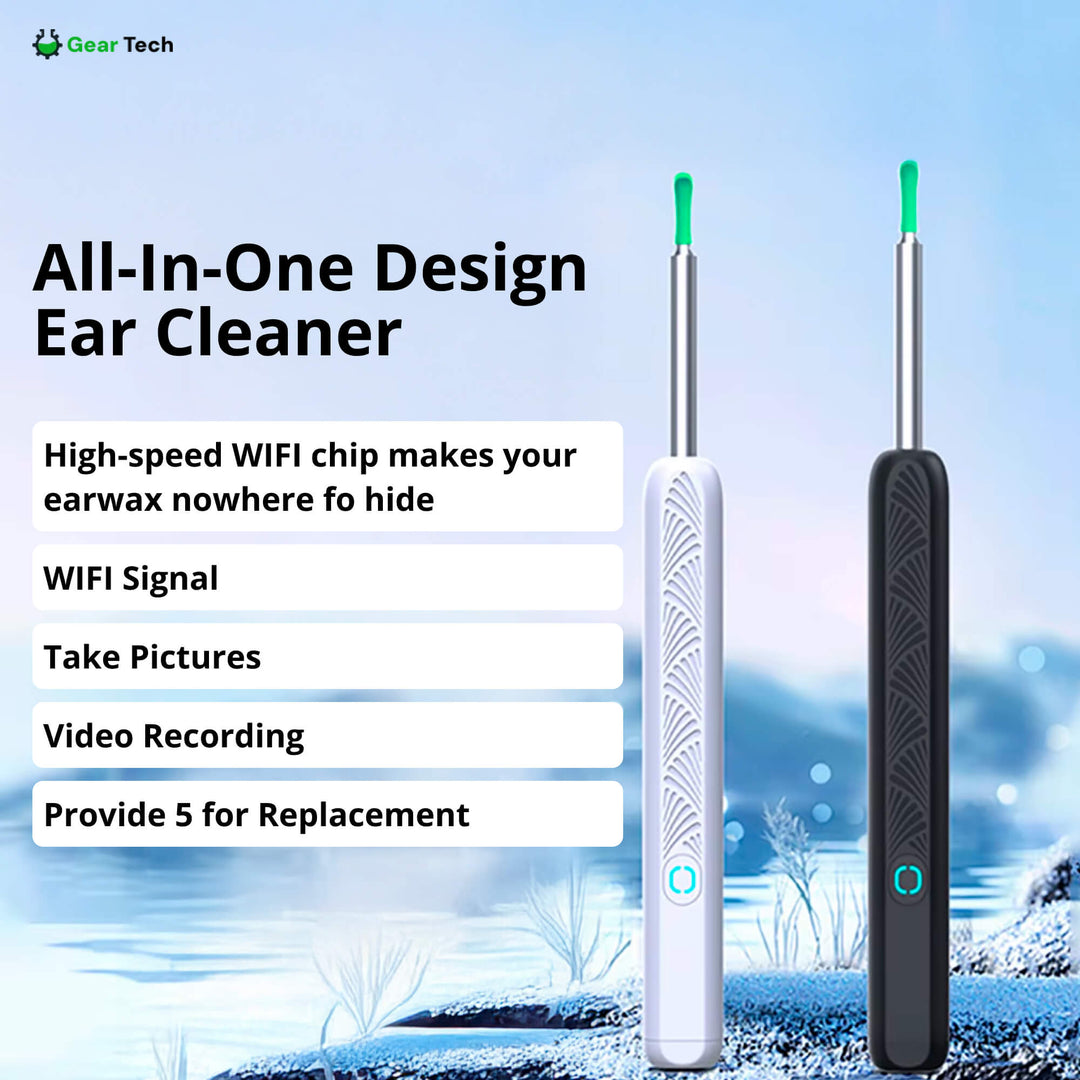 BowLift | EarScope Pro Ear Wax Removal Kit | High-Resolution Camera & LED Lights for Safe Home Use