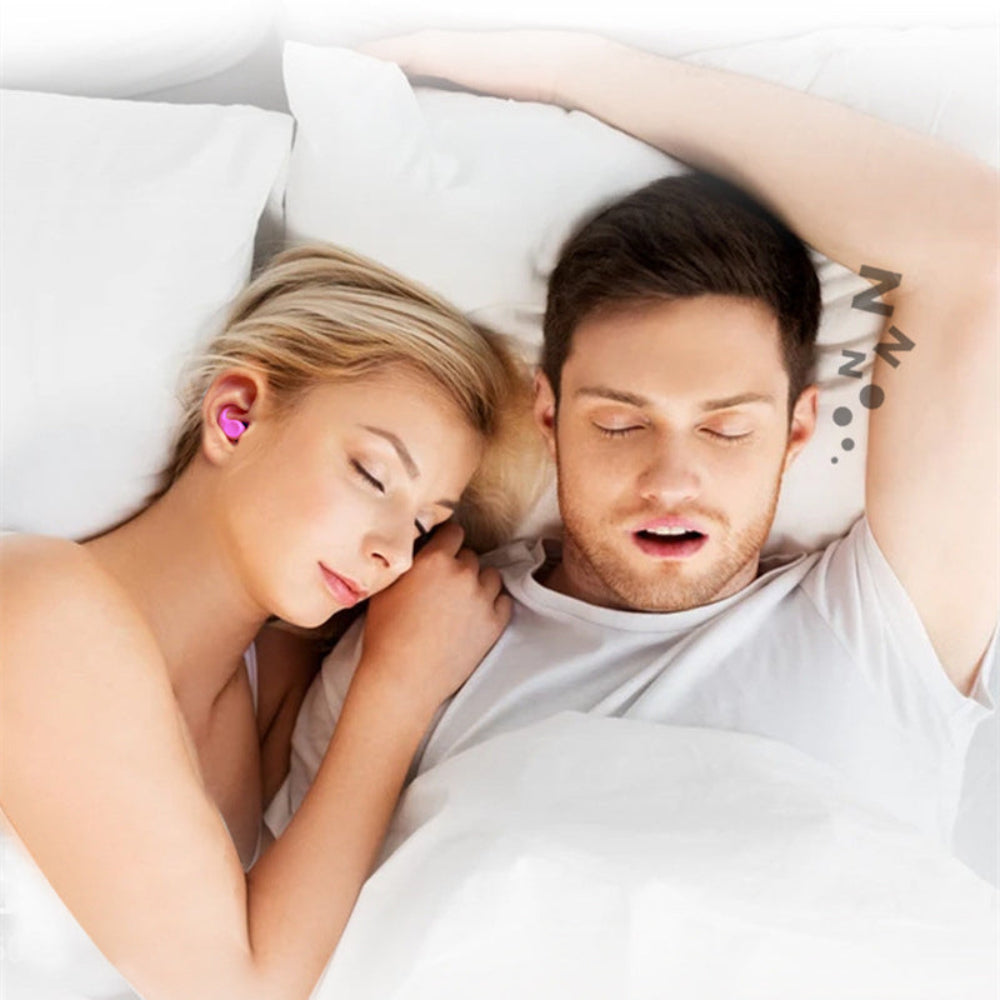 BowLift | Earplugs Noise Reduction Reusable Soft Silicone Sleeping