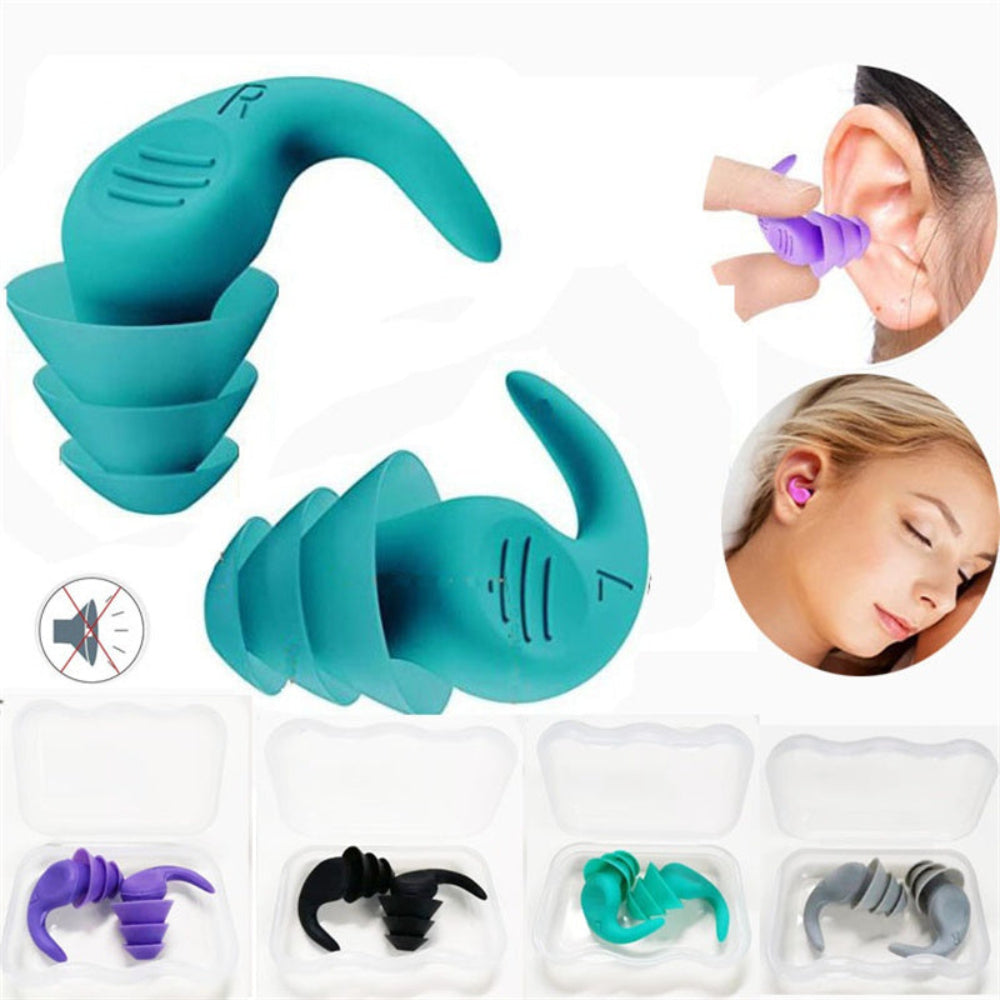BowLift | Earplugs Noise Reduction Reusable Soft Silicone Sleeping