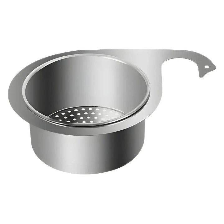 BowLift | Stainless Steel Corner Sink Strainer with Quick Drain Design