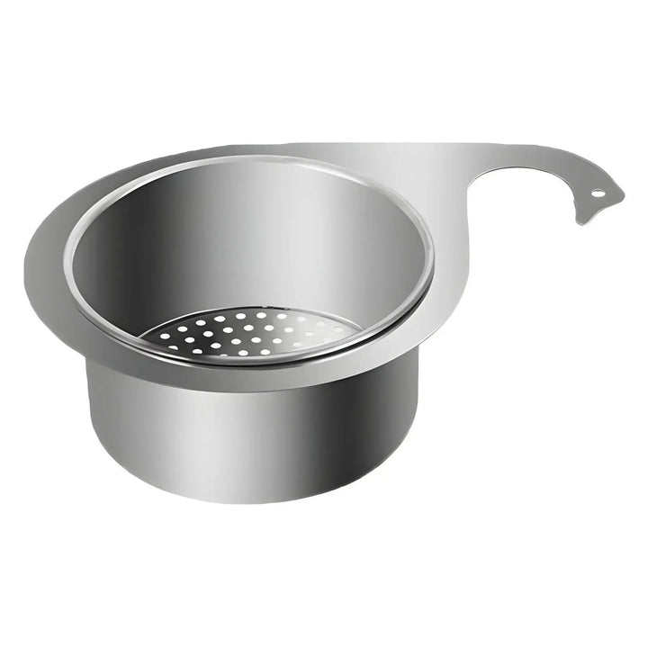 BowLift | Stainless Steel Swan Strainer Basket for Kitchen Sink Corners