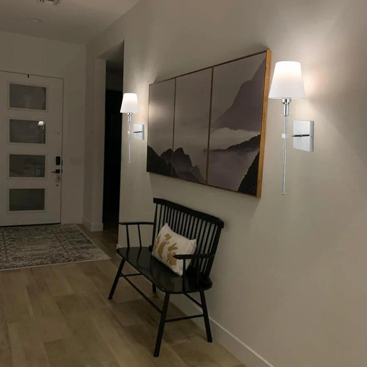BowLift | Rechargeable Wireless Wall Light Set (2 Pack) - Battery-Powered Indoor & Outdoor Lighting for Home, Patio, and Garden