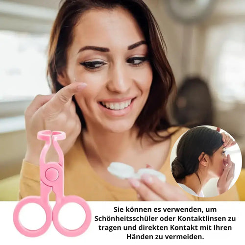 BowLift | Insertion aid for contact lenses – Incl. lid opener for soft & hard lenses