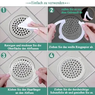 BowLift | Disposable drain screens with adhesive surface – Against clogging & mold in the bathroom