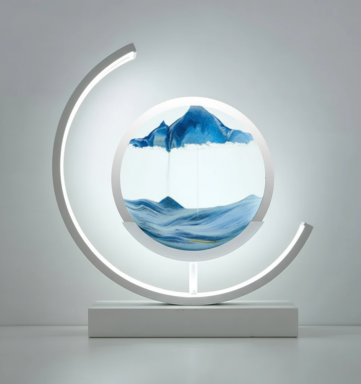 DuneGlow Table Lamp – Handmade Ambient Lamp with Soothing Light and Modern Design | Bowlift