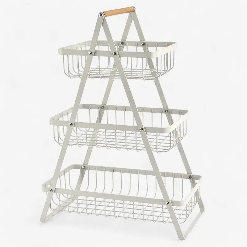 Storage basket with carrying handle & bead decoration | Bowlift