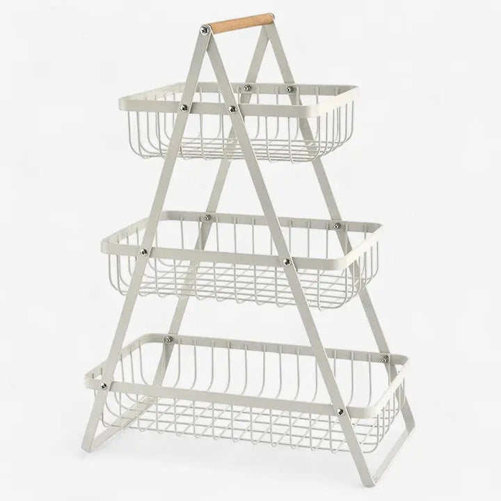 Storage basket with carrying handle & bead decoration | Bowlift
