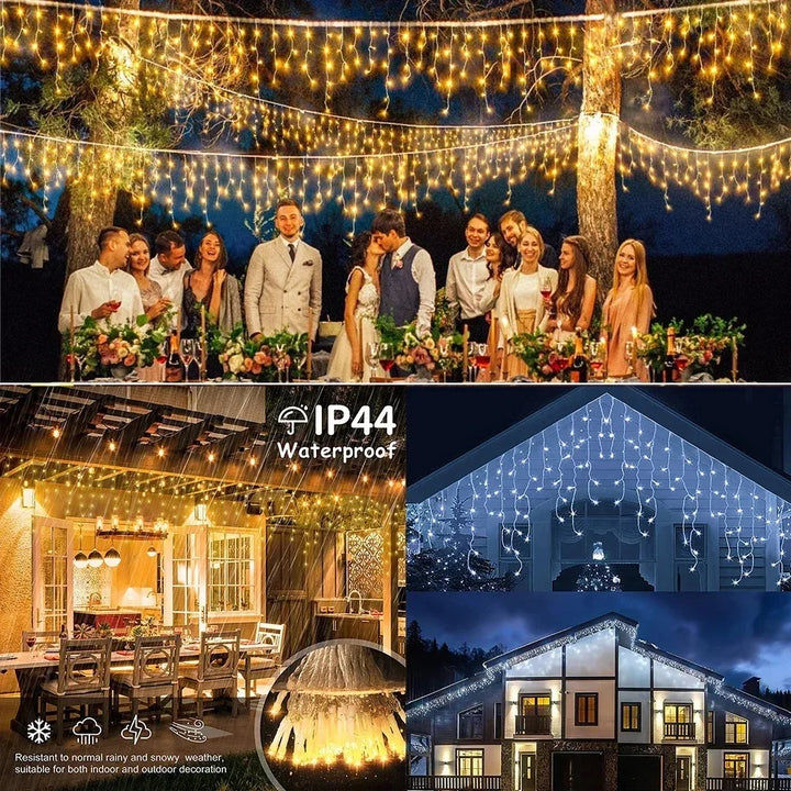 BowLift | Icicle Light Curtain | LED Christmas Decoration Outdoor