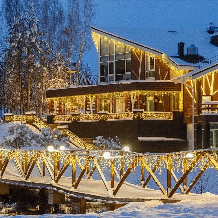 BowLift | Icicle Light Curtain | LED Christmas Decoration Outdoor