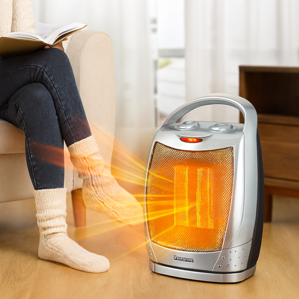 BowLift | Electric Space Heater Portable Ceramic Indoor Heater Remote Control