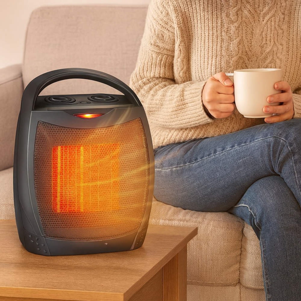 BowLift | Electric Space Heater Portable Ceramic Indoor Heater Remote Control