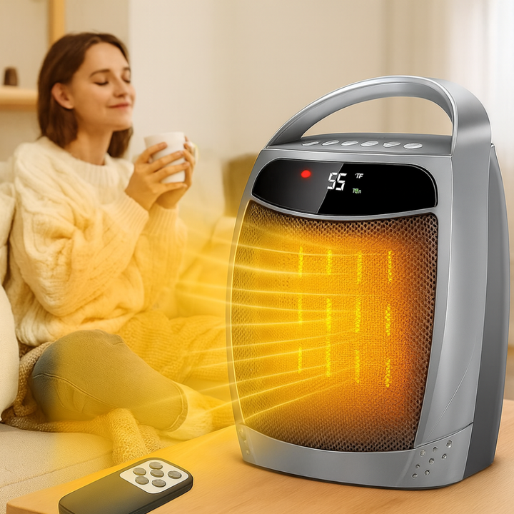 BowLift | Electric Space Heater Portable Ceramic Indoor Heater Remote Control
