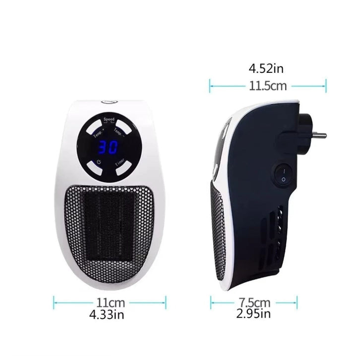 BowLift | Electric Space Heater Plug-In Mini Wall Heater Remote Control