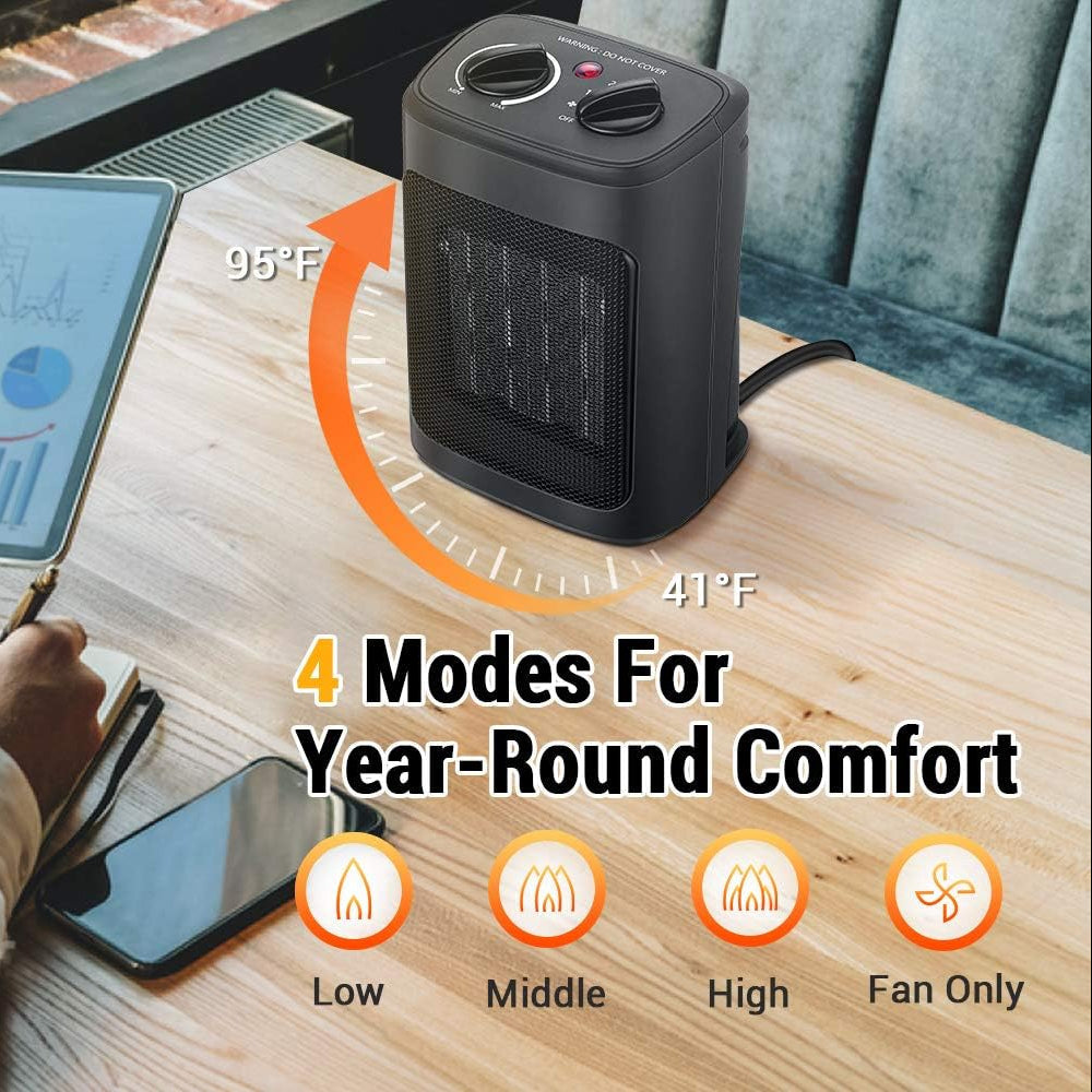 BowLift | Electric Space Heater Portable Ceramic Fast Heating Energy Efficient