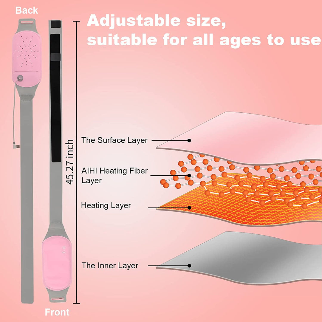 BowLift | Wireless Electric Heating Pad for Cramps with Graphite Technology & Vibration Therapy