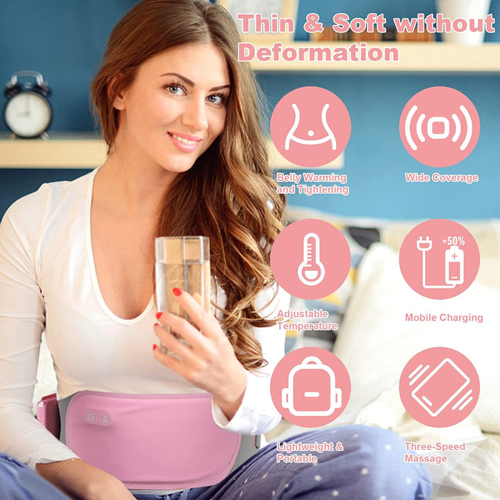 BowLift | Wireless Electric Heating Pad for Cramps with Graphite Technology & Vibration Therapy