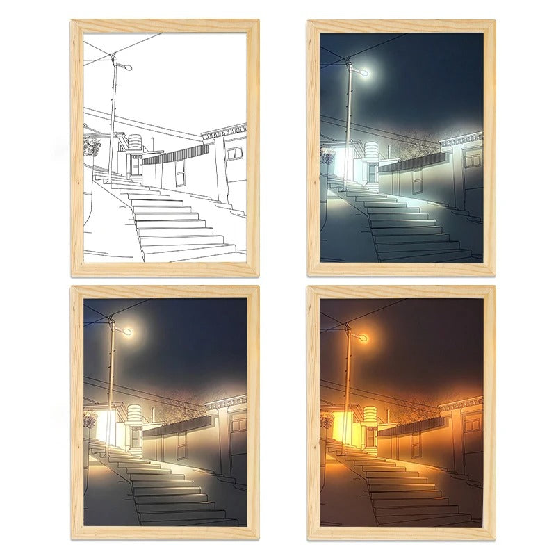 Elegant Indoors LED Light Painting | Bowlift