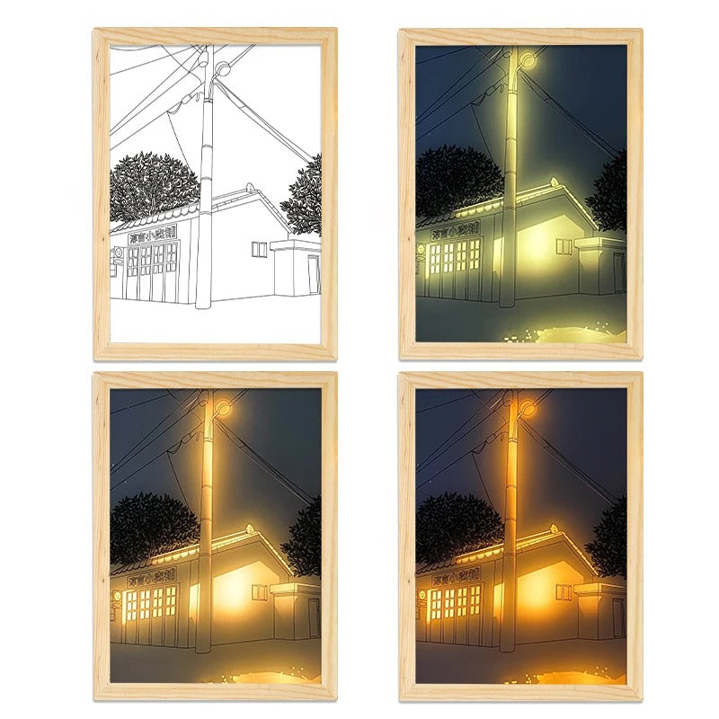 Elegant Indoors LED Light Painting | Bowlift