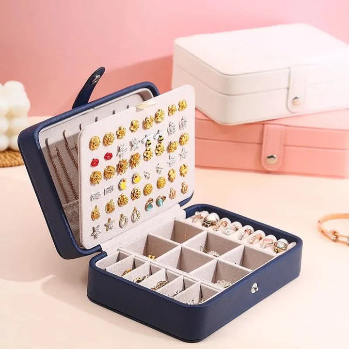 BowLift | Elegant Leather Jewelry Box for Rings and Earrings
