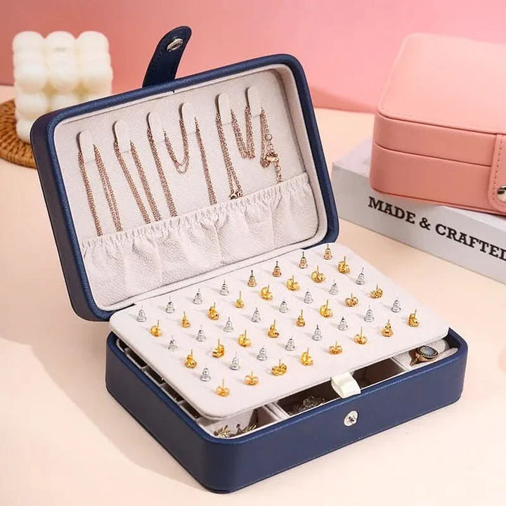 BowLift | Elegant Leather Jewelry Box for Rings and Earrings