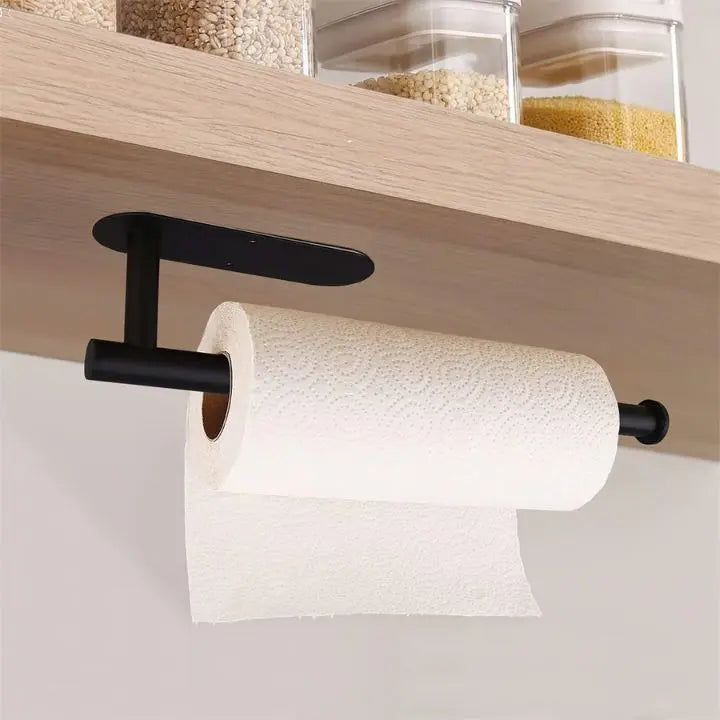 BowLift | Elegant Wall Kitchen Paper Towel Holder – drill-free & space-saving