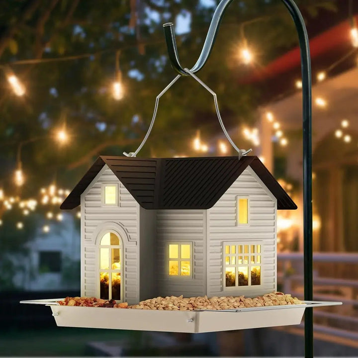 BowLift | Solar-Bird Feeder House with LED Light