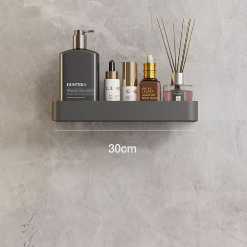BowLift | Elegant wall shelf for the bathroom with towel rail & drill-free installation