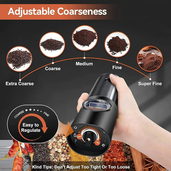 Electric spice grinder set with USB-C charging station | Bowlift