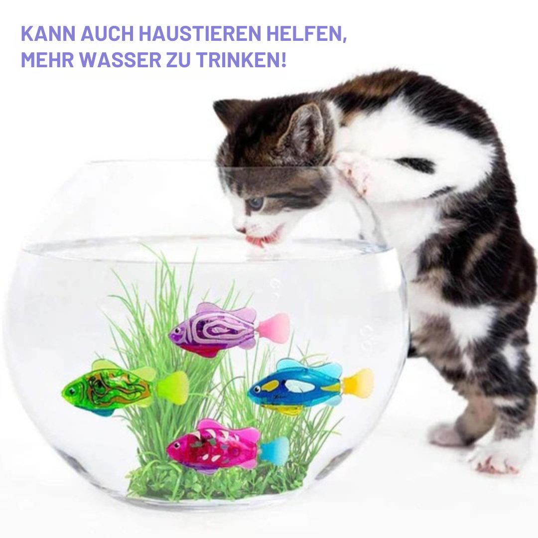 Electronic swimming fish with LED light Bowlift