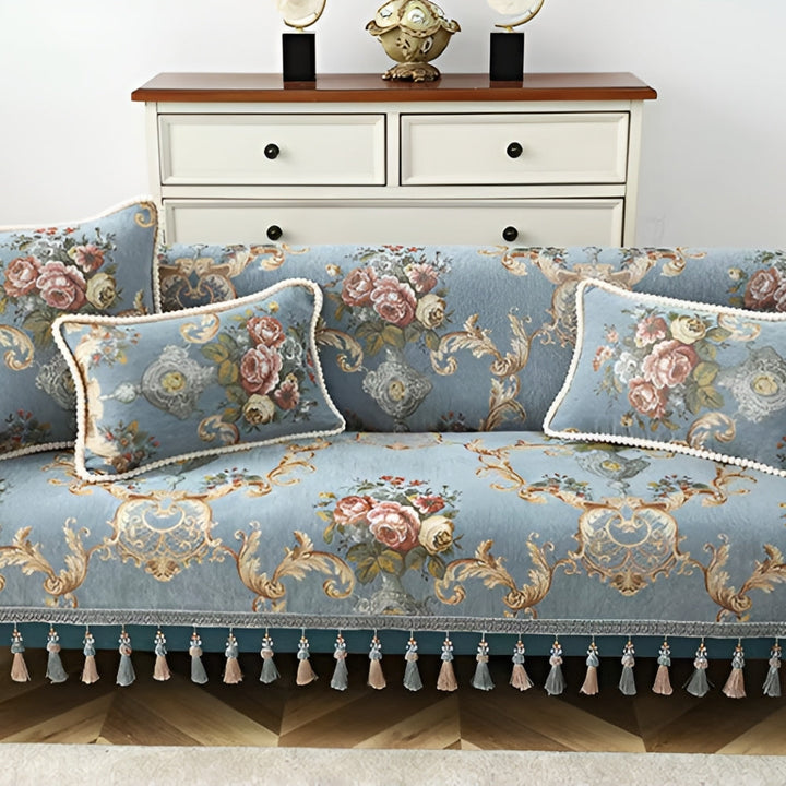 BowLift | Elise Chenille Beaded Edge Cushion Cover