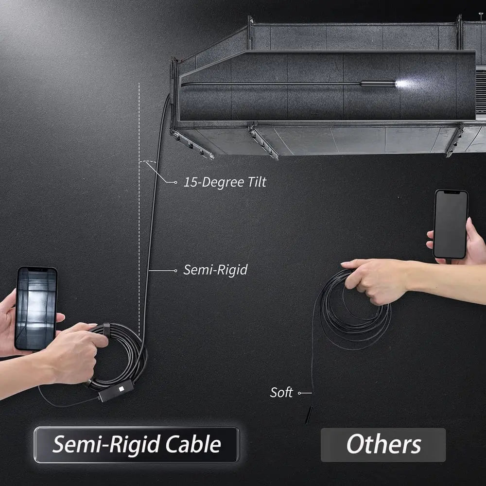 BowLift | Endoscope Camera Waterproof — HD Inspection Camera with 5m Cable