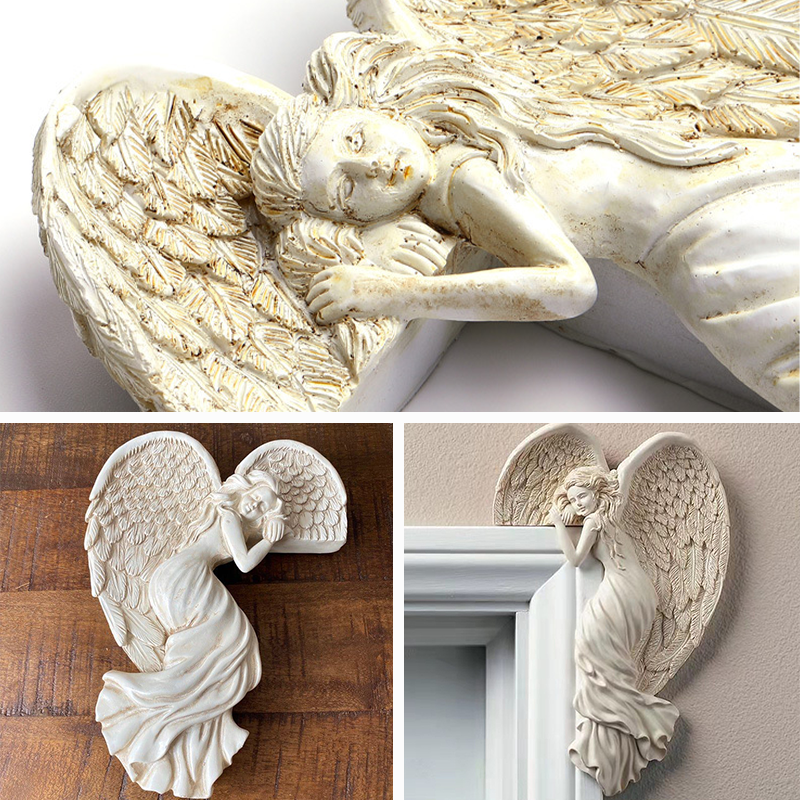 Decoration Door Frame Angel Wings made of Resin | Bowlift
