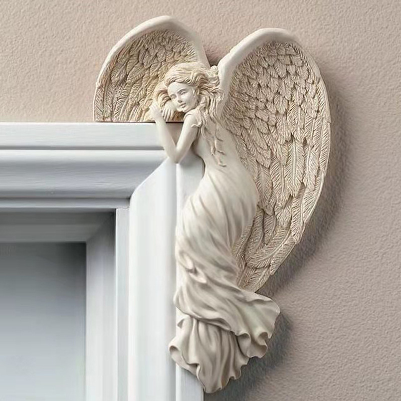 Decoration Door Frame Angel Wings made of Resin | Bowlift