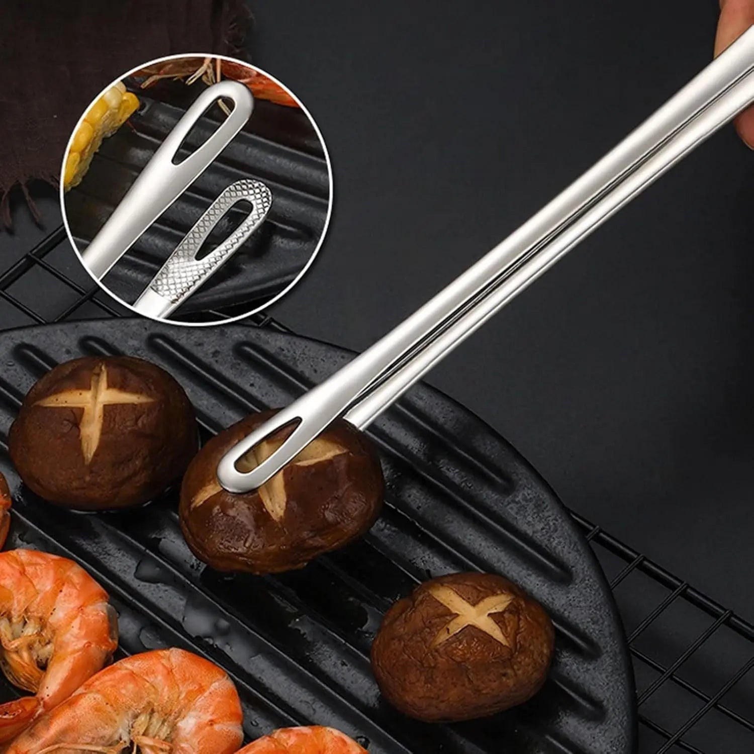 BowLift | Ergonomic Grill Tongs made of stainless steel for grilling and cooking