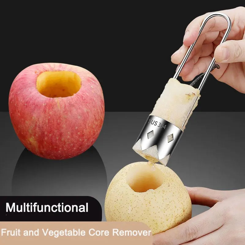 BowLift | Ergonomic Core Remover made of Stainless Steel for Fruits and Vegetables