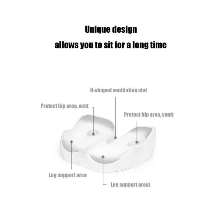 BowLift | Non-slip seat cushion made of memory foam for travel & workplace