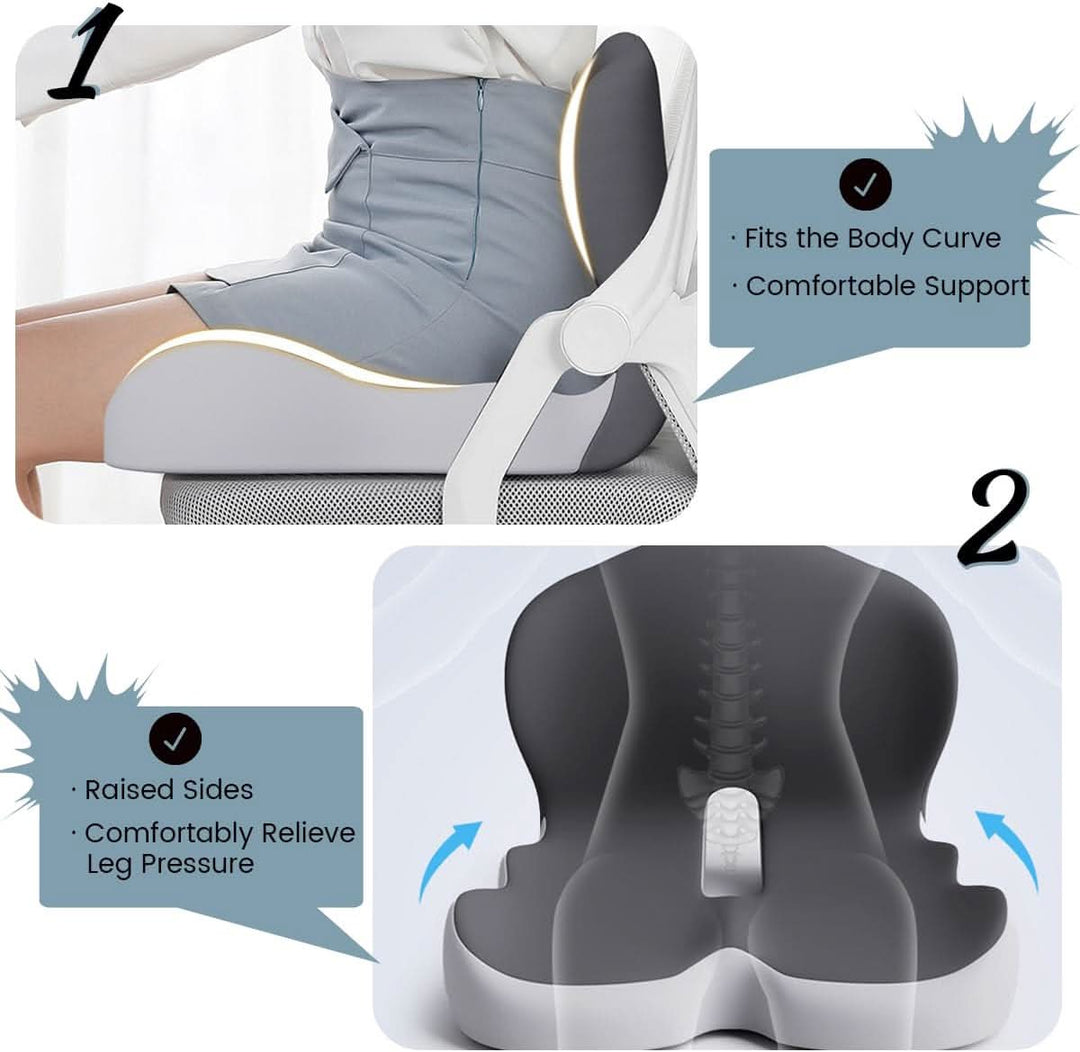 BowLift | Ergonomic Seat Cushion with Lumbar Support