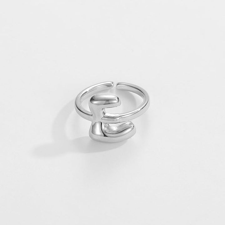 BowLift | Cute Bubble Letter Initial Ring