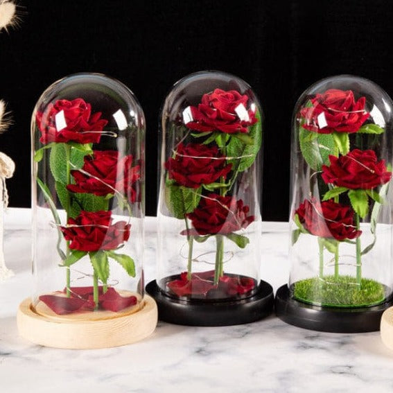 Eternal Red Rose Flowers Bowlift