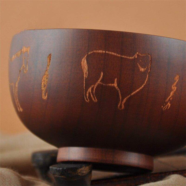 Ethnic wooden bowl Bowlift