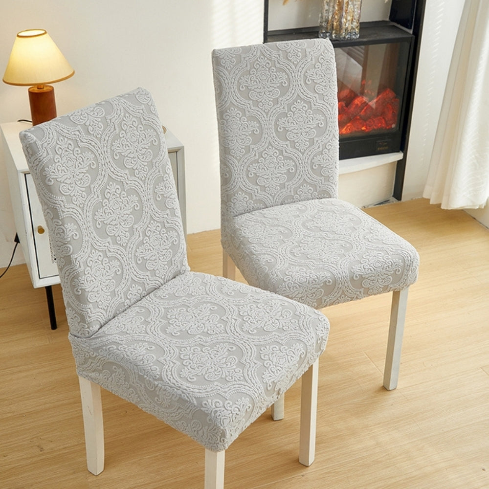 BowLift | Evona Elegant Jacquard Chair Seat Slipcover